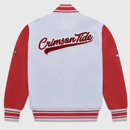 Back view of NCAA Alabama Crimson Tide Varsity Jacket