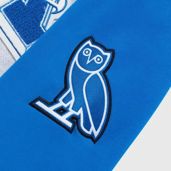 Close-up of NCAA Kentucky Wildcats Varsity Jacket details