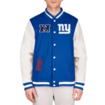 New York Giants Third Down Varsity Jacket Front