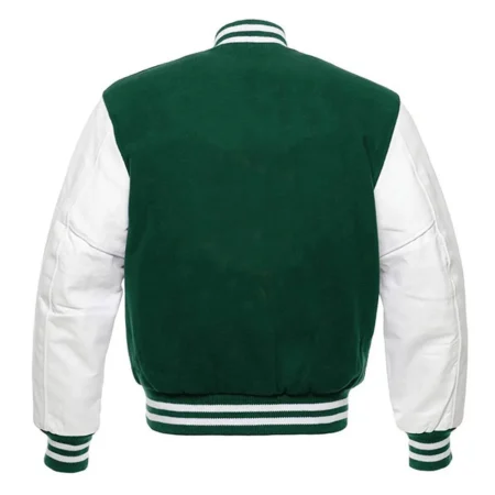 Back view of NY Jets Kevin Arnold Varsity Jacket