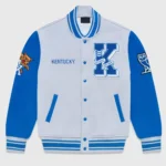 Front view of NCAA Kentucky Wildcats Varsity Jacket