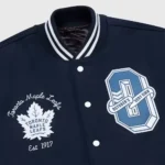 OVO Toronto Maple Leafs Varsity Jacket Front