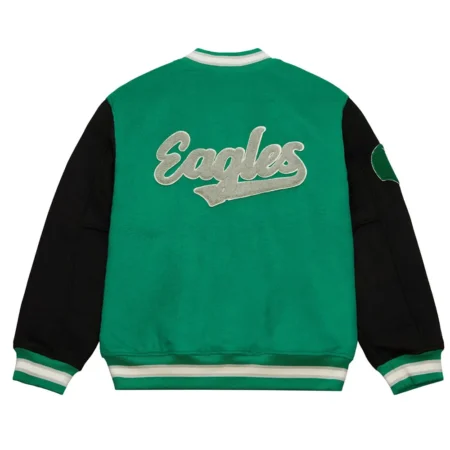 Back view of Philadelphia Eagles Team Varsity Jacket