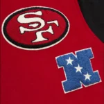 San Francisco 49ers Team Varsity Jacket Front