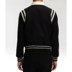 Teddy Blouson Black Varsity Jacket Front