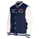 Chicago Bears Third Down Varsity Jacket Front and Back