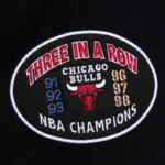 Chicago Bulls Black Vintage Varsity Jacket Front