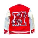 Front view 10 Time World Champions varsity jacket photo.