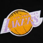 LA Lakers Black Vintage Varsity Jacket Front