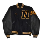 Front view of Needham HS Athletics Varsity Jacket