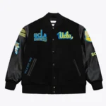 Front view of UCLA Bruins Black Varsity Jacket