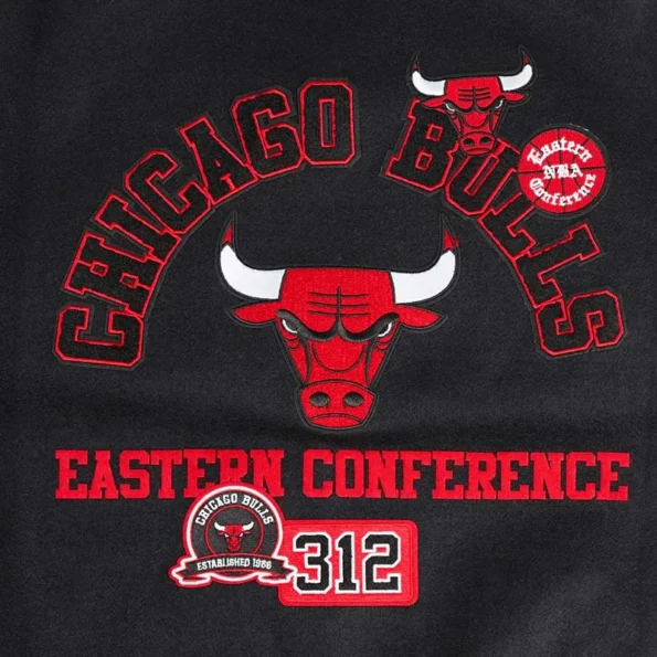 Chicago Bulls Area Code Varsity Jacket