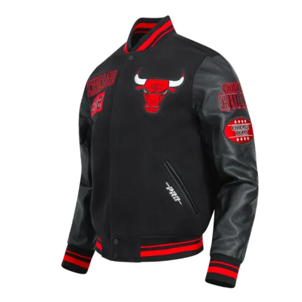 Chicago Bulls Area Code Varsity Jacket