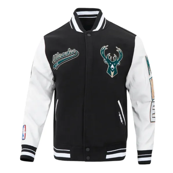 Milwaukee Bucks Script Varsity Jacket