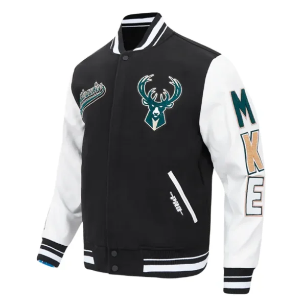 Milwaukee Bucks Script Varsity Jacket