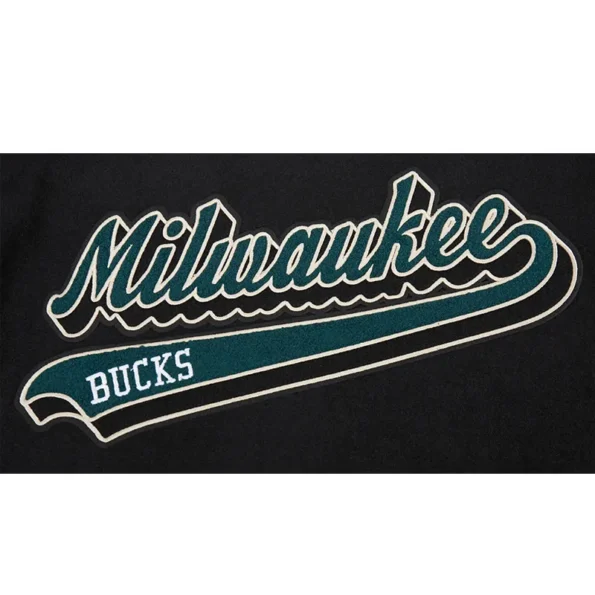 Milwaukee Bucks Script Varsity Jacket