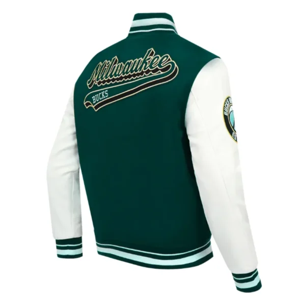 Milwaukee Bucks Script Varsity Jacket