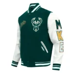 Milwaukee Bucks Script Varsity Jacket