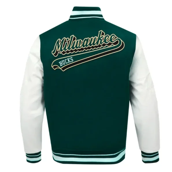 Milwaukee Bucks Script Varsity Jacket