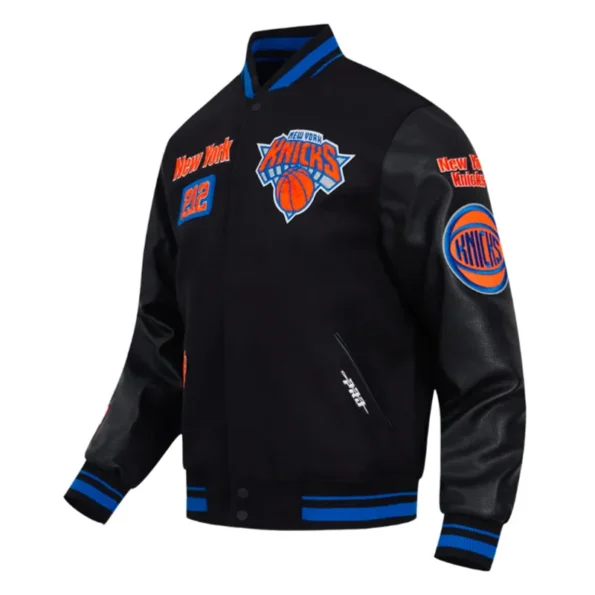 NY Knicks Area Code Varsity Jacket