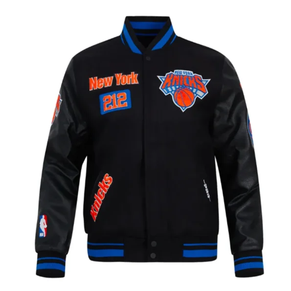 NY Knicks Area Code Varsity Jacket