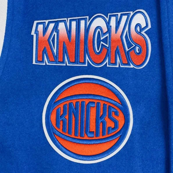 NY Knicks Turn It Up Varsity Jacket