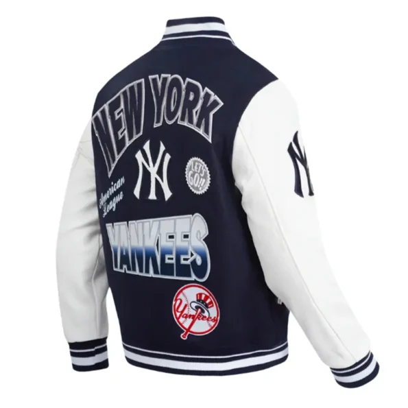 NY Yankees Classic Rib Varsity Jacket
