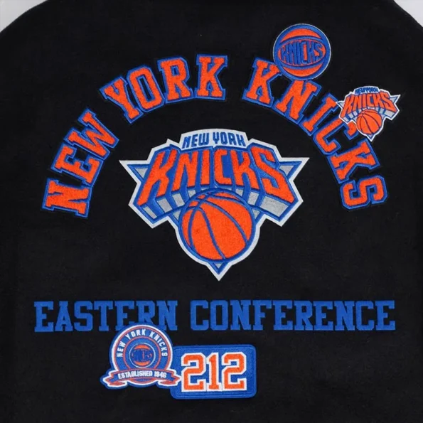 NY Knicks Area Code Varsity Jacket