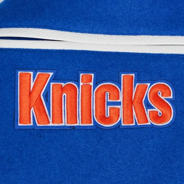 NY Knicks Turn It Up Varsity Jacket