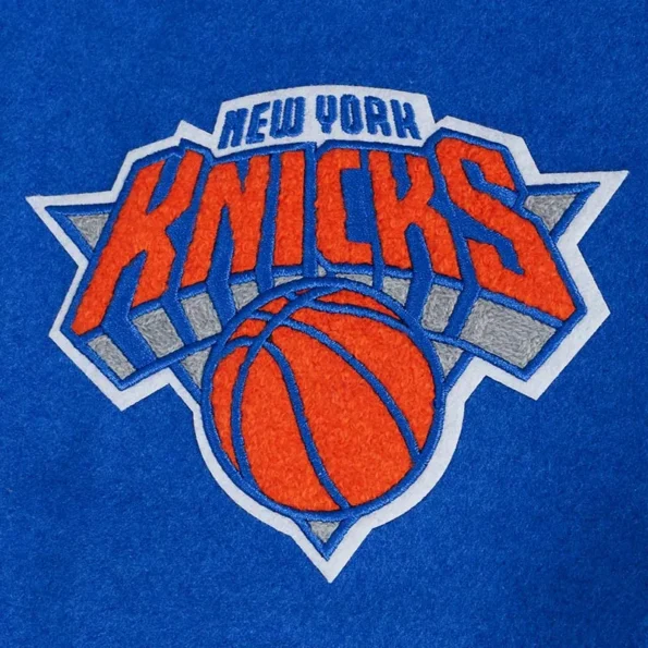 NY Knicks Turn It Up Varsity Jacket