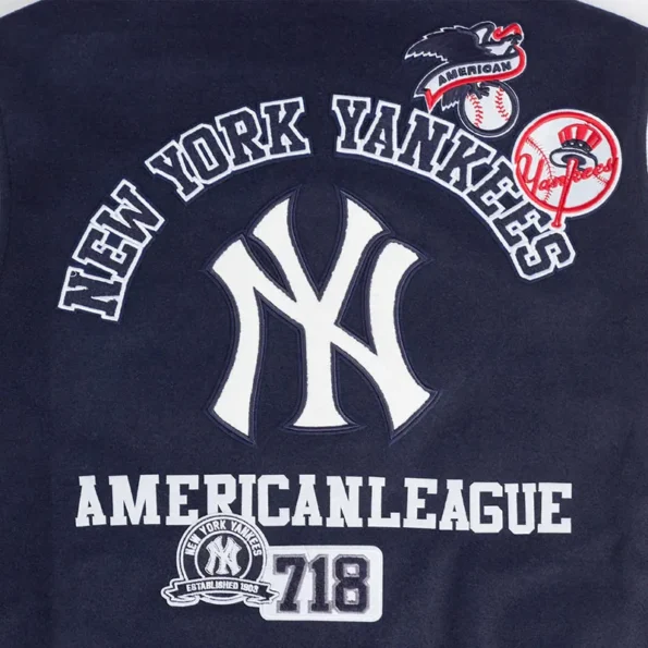 NY Yankees Area Code Varsity Jacket