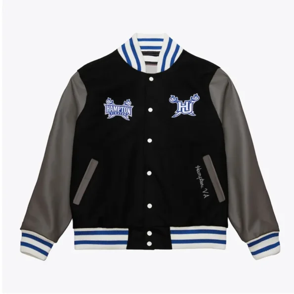 Hampton Pirates Black Varsity Jacket