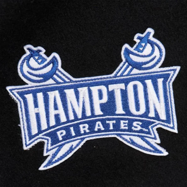 Hampton Pirates Black Varsity Jacket