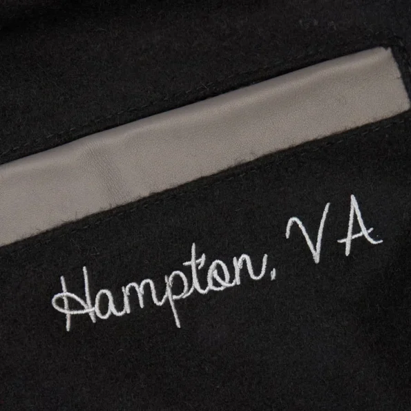 Hampton Pirates Black Varsity Jacket